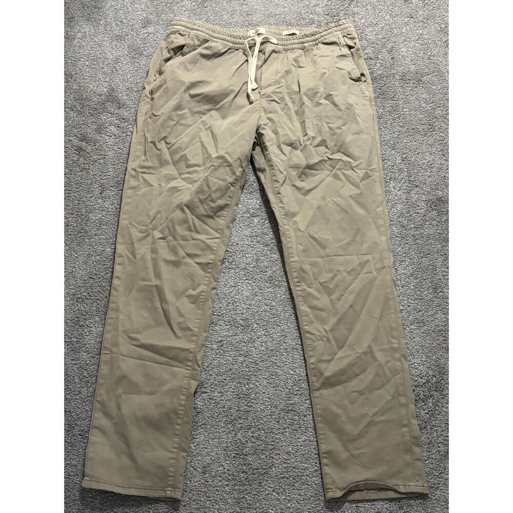 Marine Layer Pants Mens 2XL Taupe Organic Cotton Blend Slim Fit Saturday NWT
